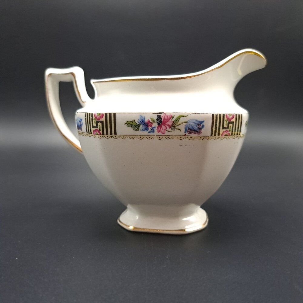 J & G Meakin England Floral Pattern Creamer Pitcher